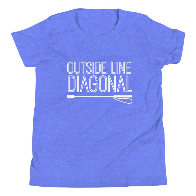 Outside Line Diagonal Youth Short Sleeve T-Shirt