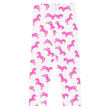 Pink Ponies Equestrian Print Kid's Leggings