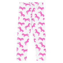 Pink Ponies Equestrian Print Kid's Leggings