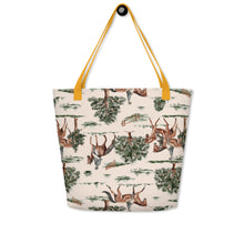 On the Hunt Equestrian Print Large Tote Bag