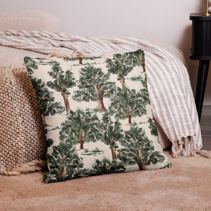 On the Hunt Collection Premium Equestrian Print Pillow