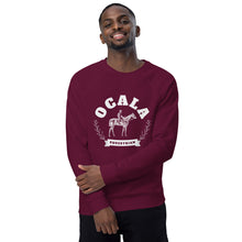 Ocala Equestrian Collegiate Unisex Organic Raglan Sweatshirt
