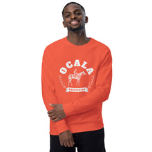 Ocala Equestrian Collegiate Unisex Organic Raglan Sweatshirt