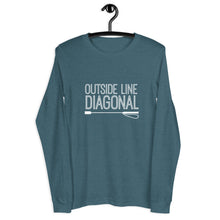 Outside Line Diagonal Unisex Long Sleeve Tee